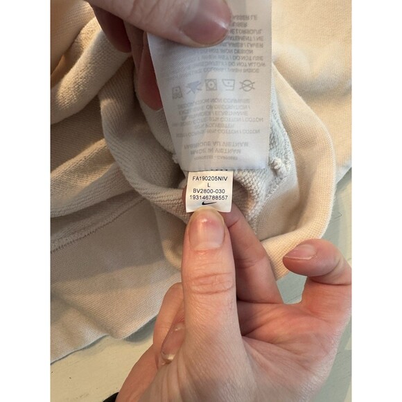 Nike Woman’s L Cross Stitch Logo Fleece Crewneck Sweater Cropped - Picture 4 of 6